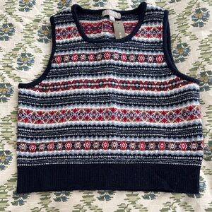 NWT jcrew fair isle vest